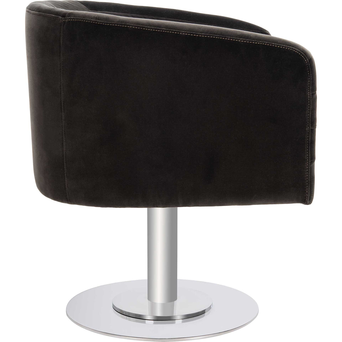 Mavra Velvet Swivel Tub Chair Giotto Shale