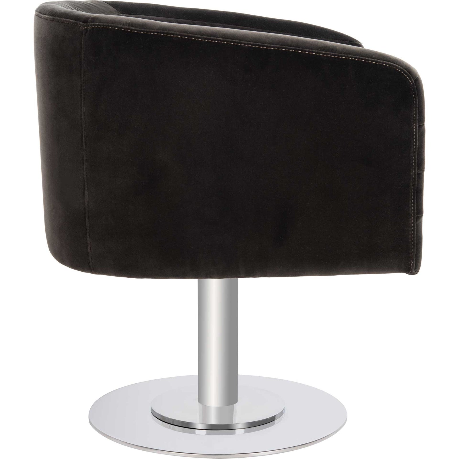 Mavra Velvet Swivel Tub Chair Giotto Shale