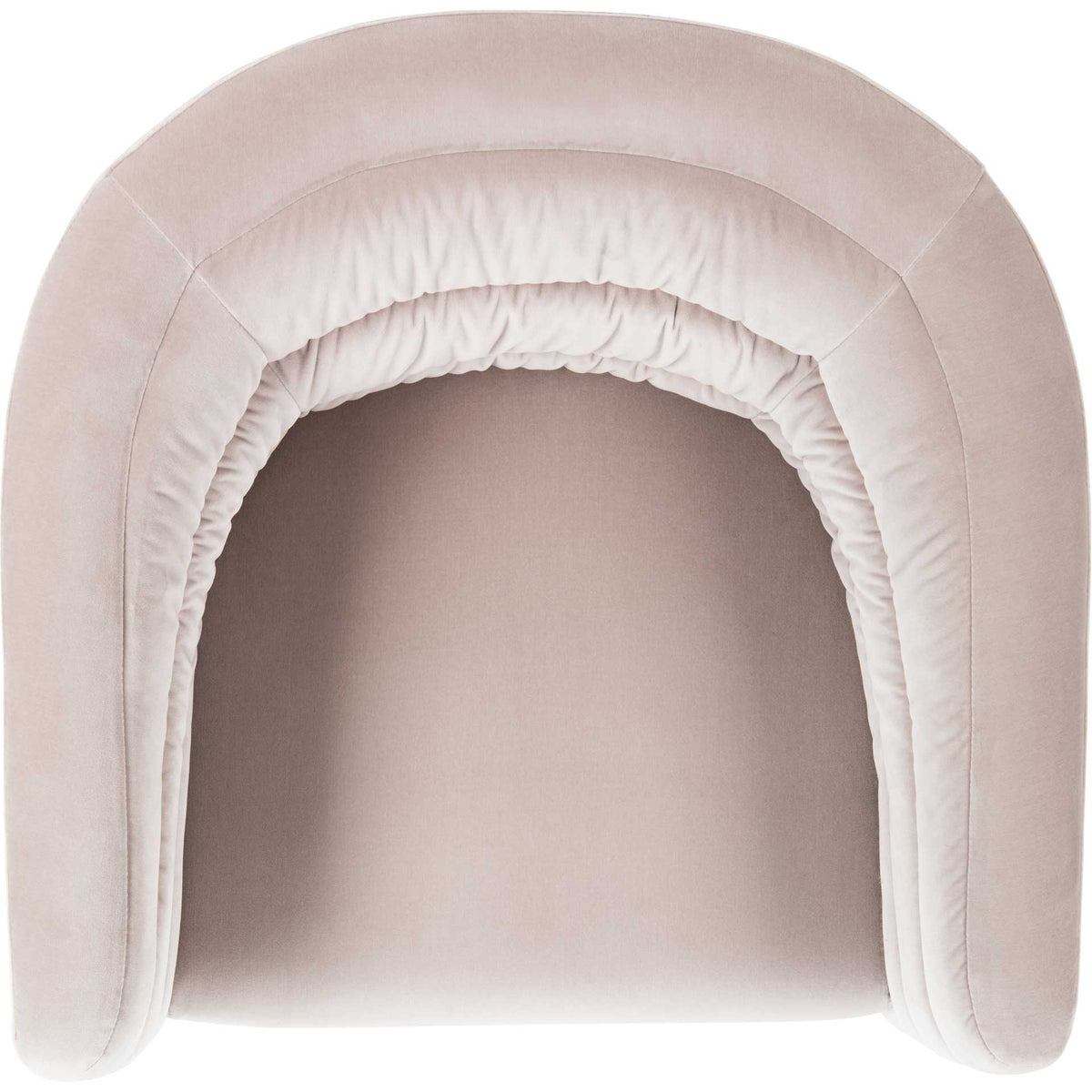 Mavra Velvet Swivel Tub Chair Giotto Almond