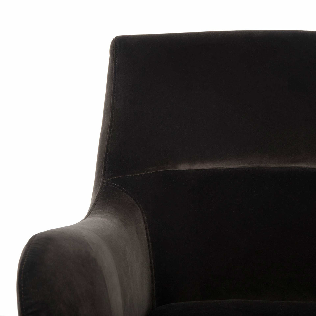 Ronald Velvet Arm Chair Giotto Shale