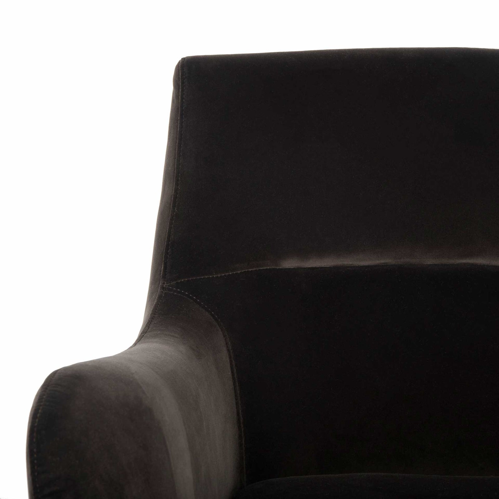 Ronald Velvet Arm Chair Giotto Shale