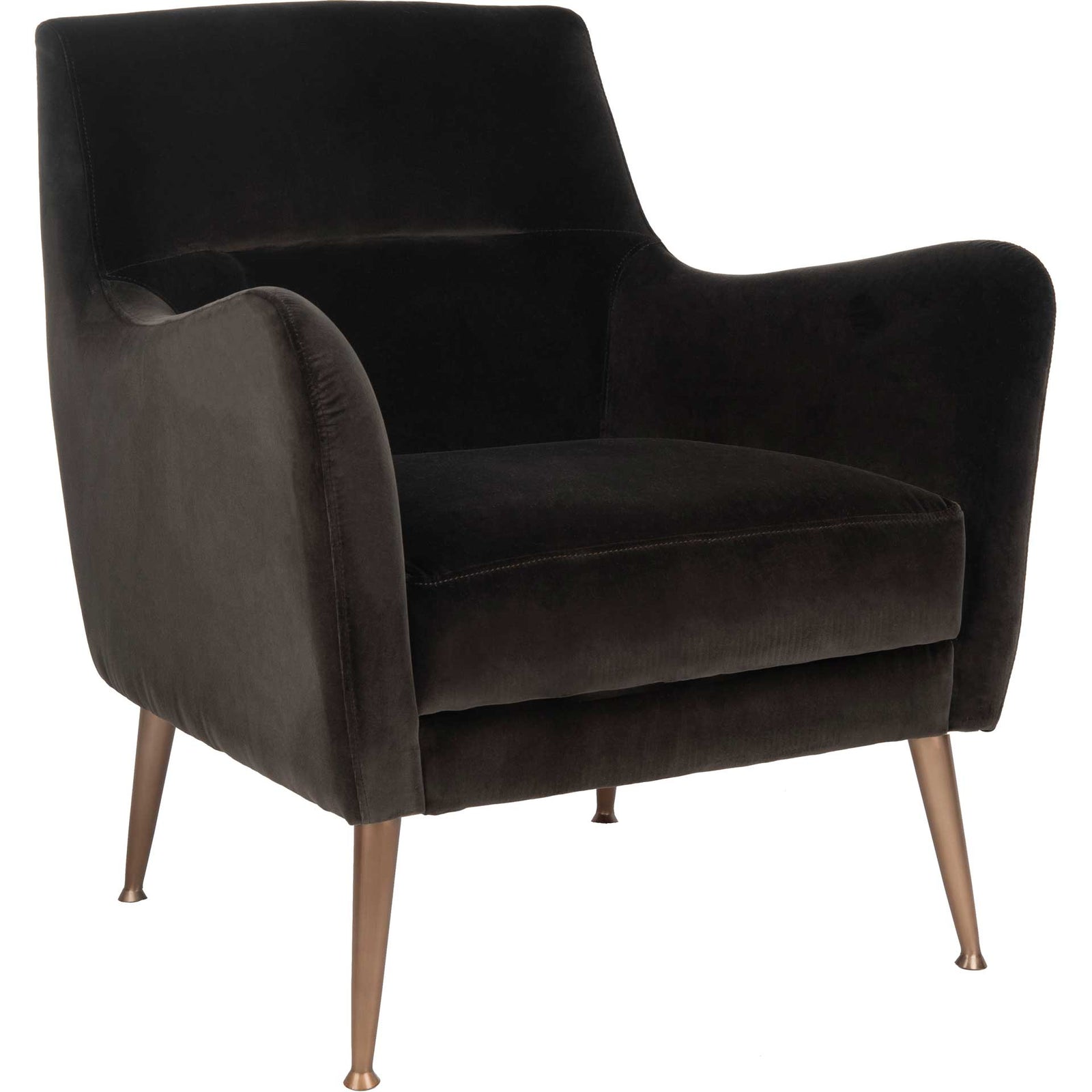 Ronald Velvet Arm Chair Giotto Shale