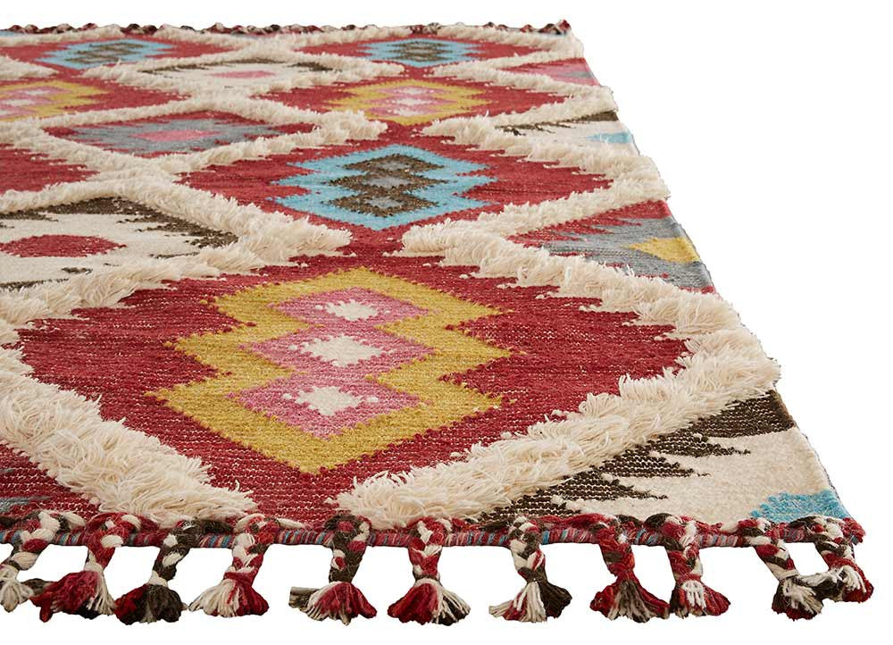 Kokoda Darby Red/Blue Area Rug