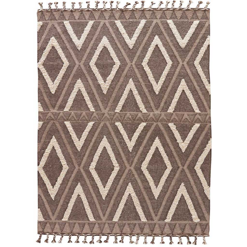 Kokoda Kent Brown/White Area Rug