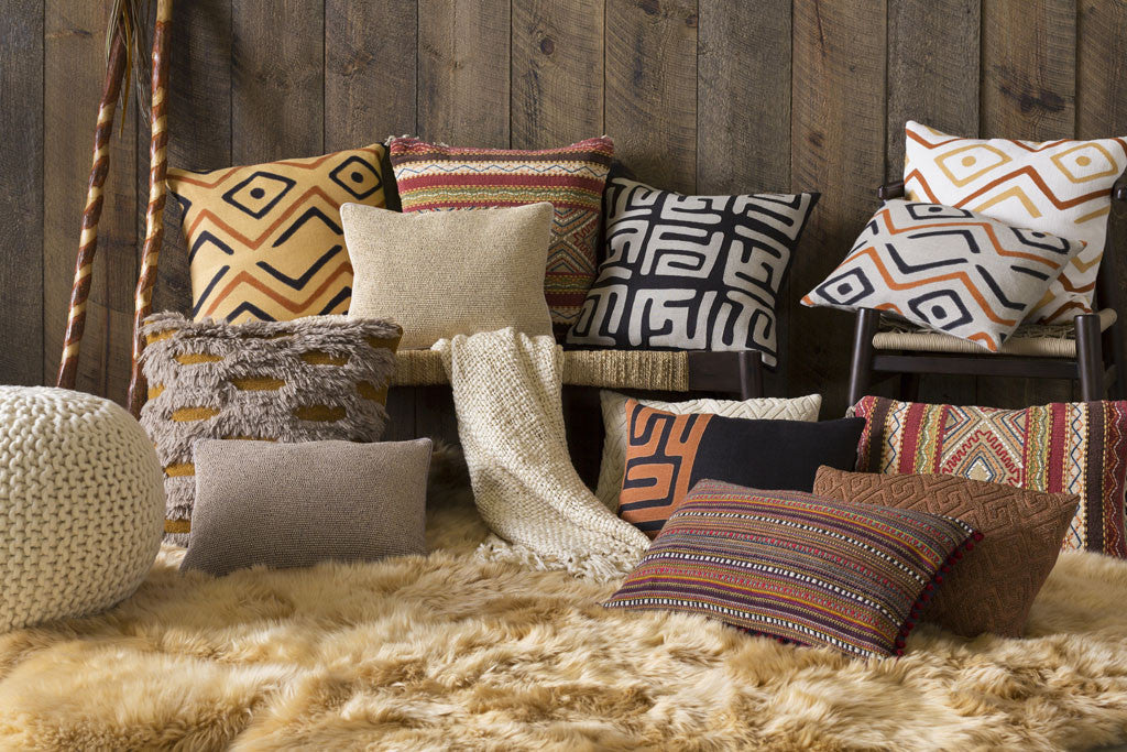 Nairobi Beige/Rust/Ivory Pillow