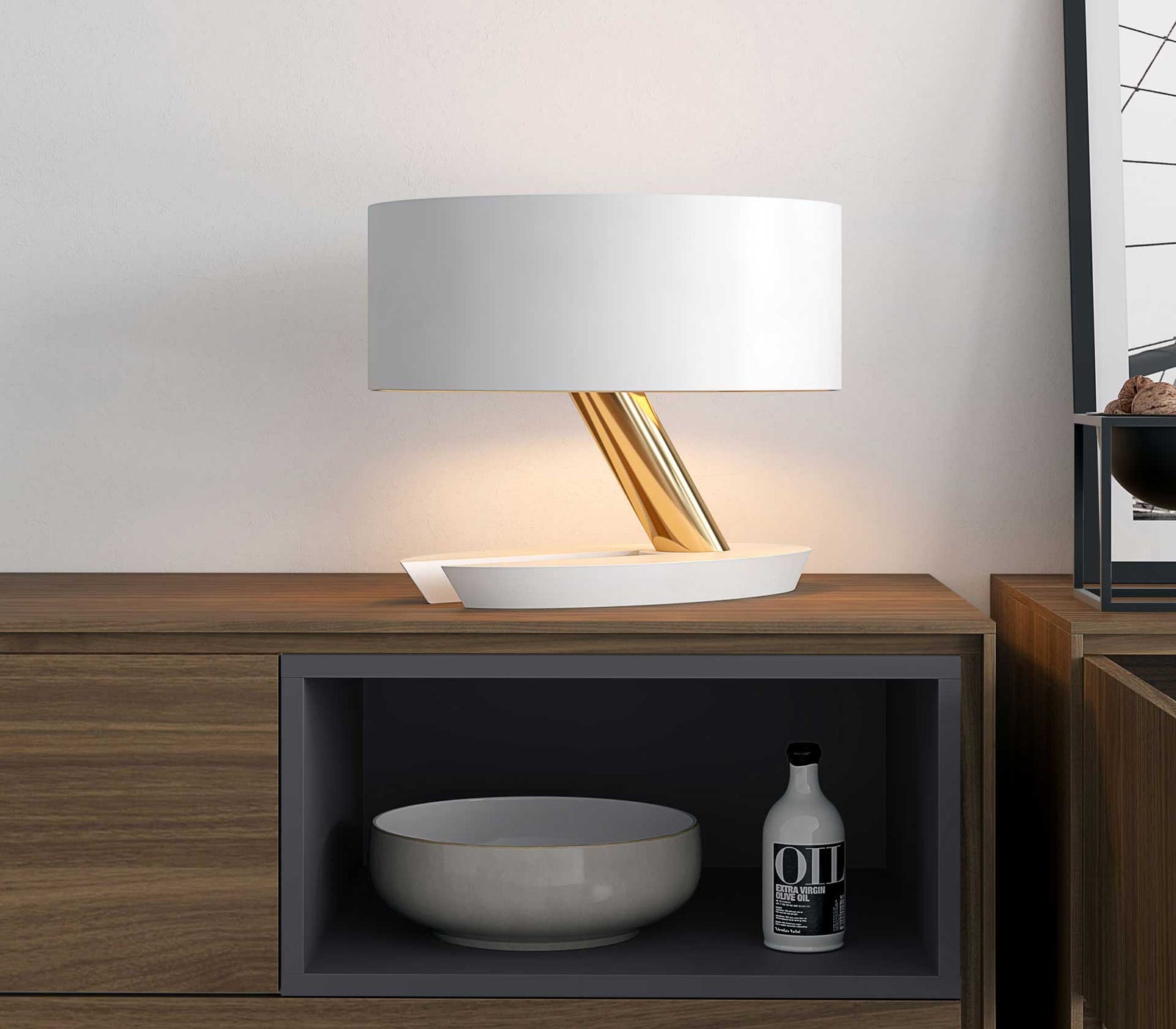 Albion Table Lamp Mont Blanc/Brass