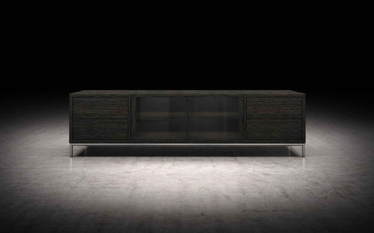 Lenox Media Cabinet Gray Oak