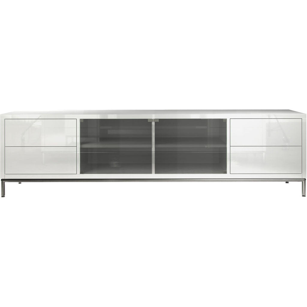 Lenox Media Cabinet White Lacquer