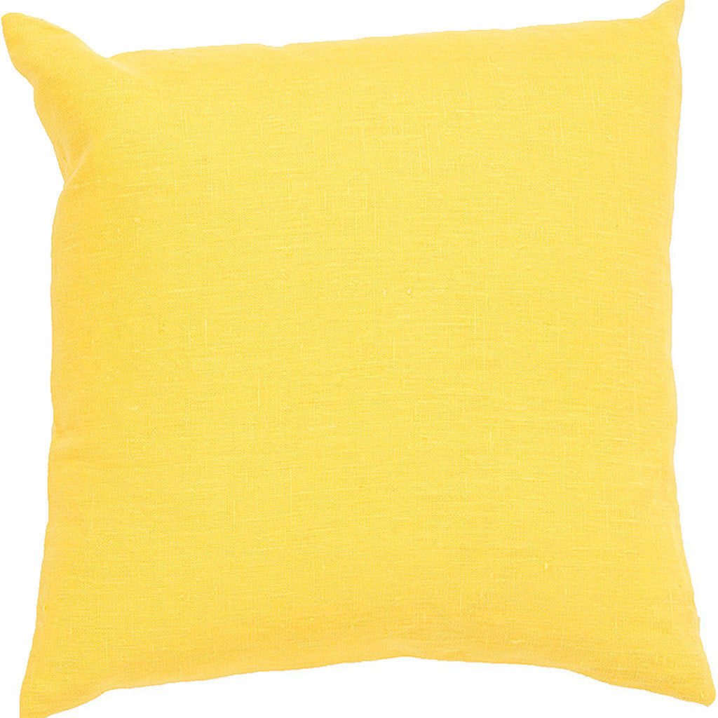 Linen Yellow Pillow