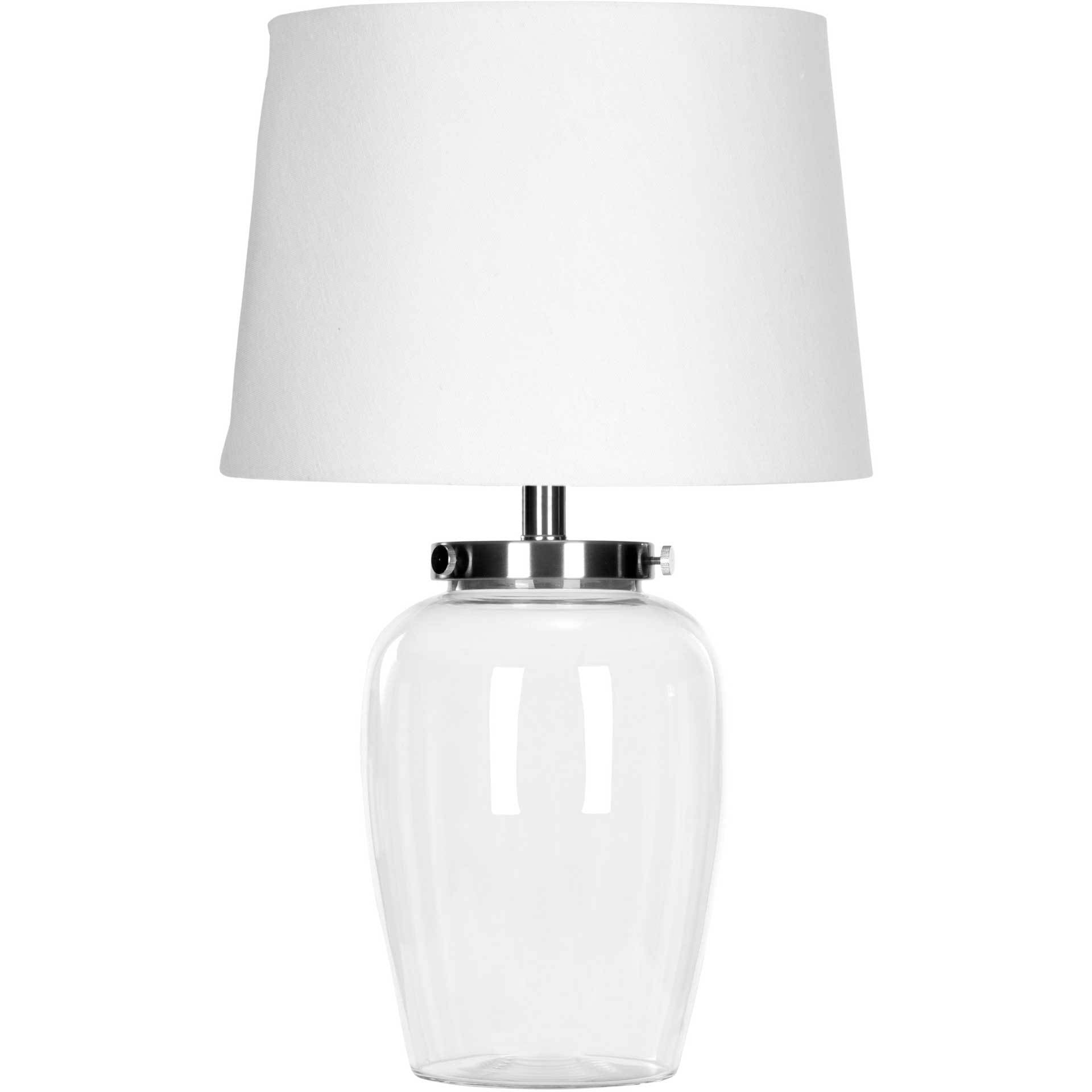 Everly Fillable Glass Clear Table Lamp
