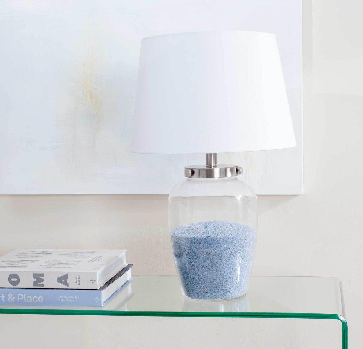 Everly Fillable Glass Clear Table Lamp