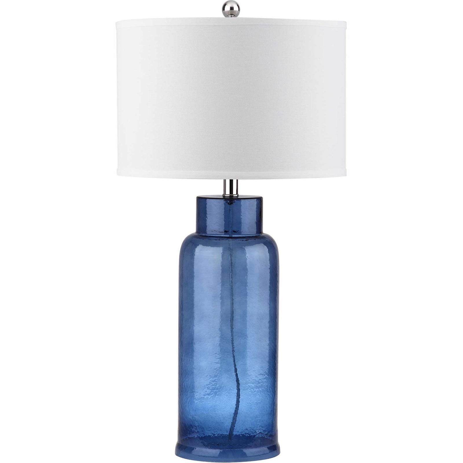 Bottle Glass Table Lamp Blue (Set of 2)