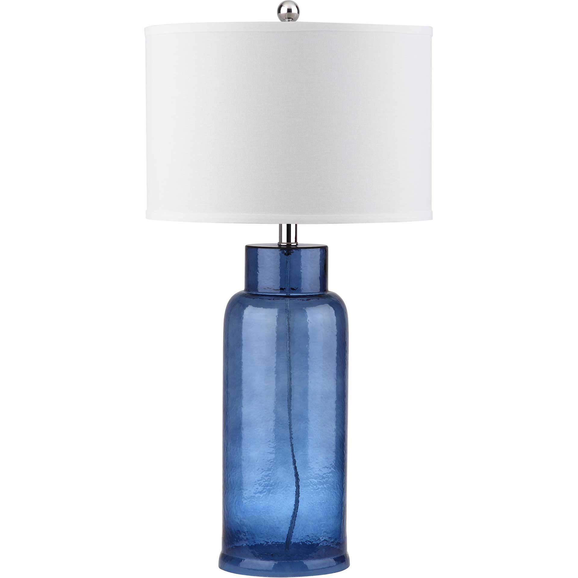 Bottle Glass Table Lamp Blue (Set of 2)