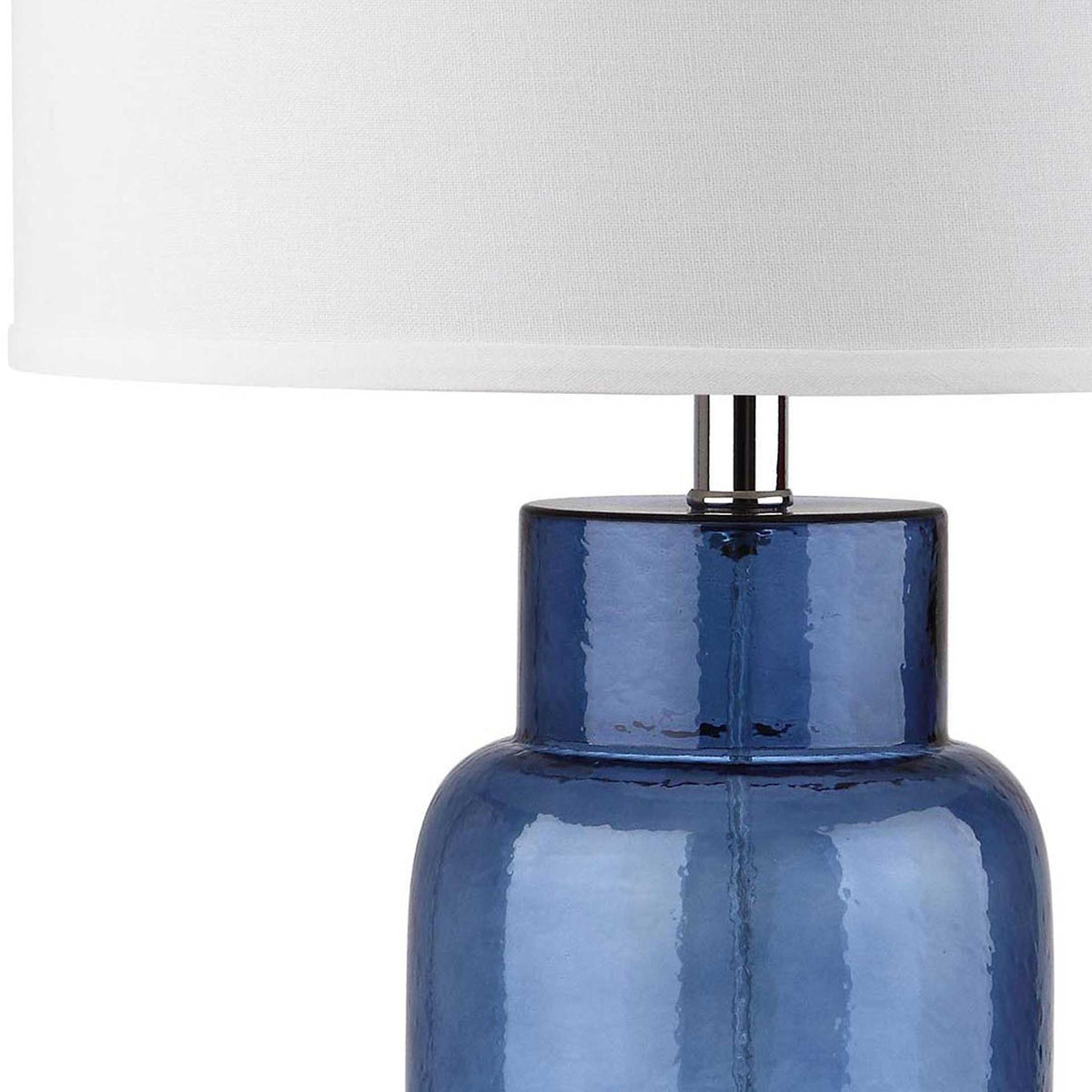 Bottle Glass Table Lamp Blue (Set of 2)