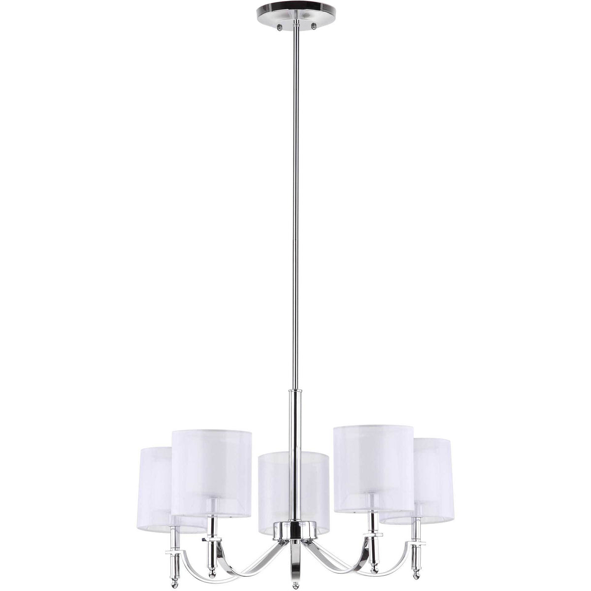 Milena Chrome Adjustable Chandelier