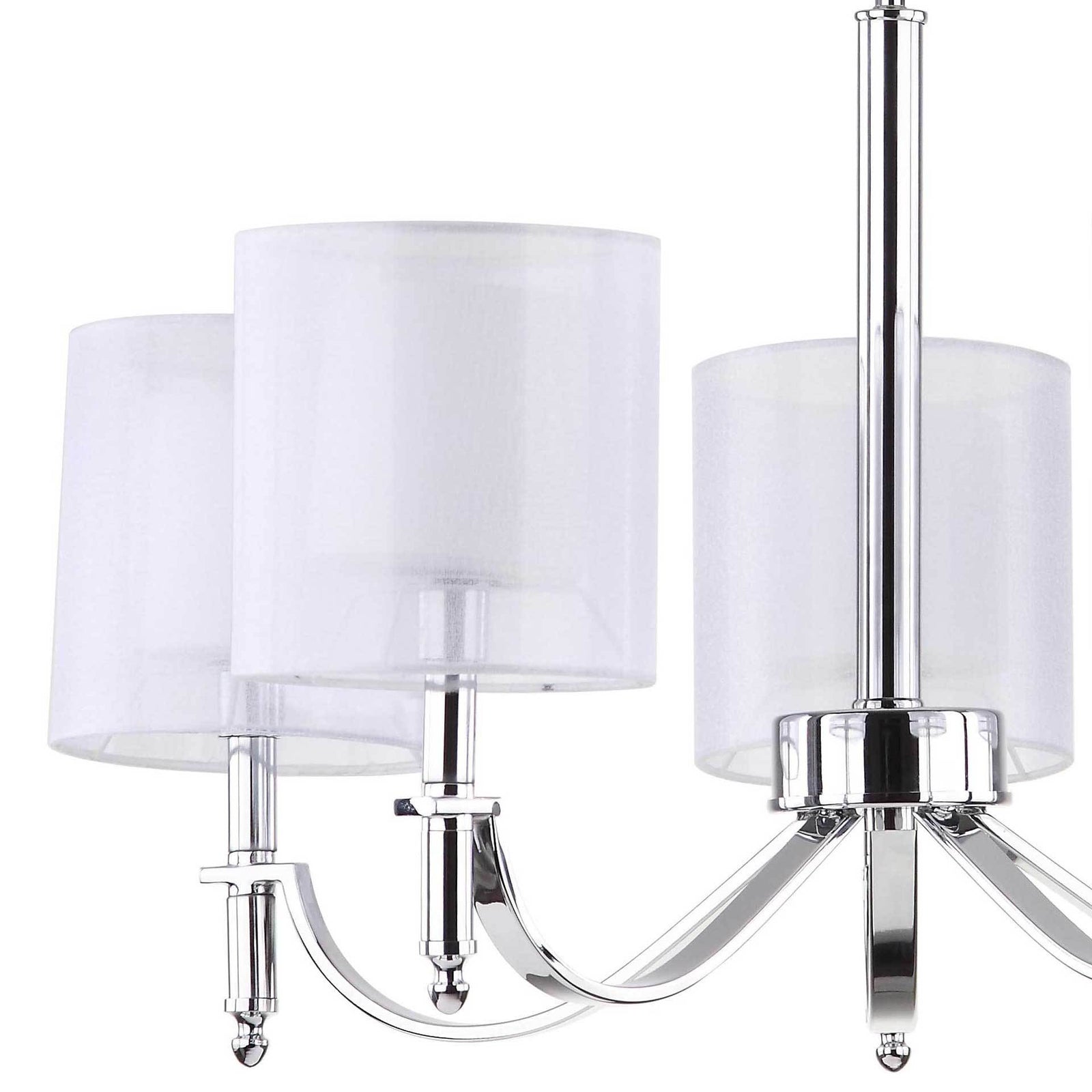 Milena Chrome Adjustable Chandelier