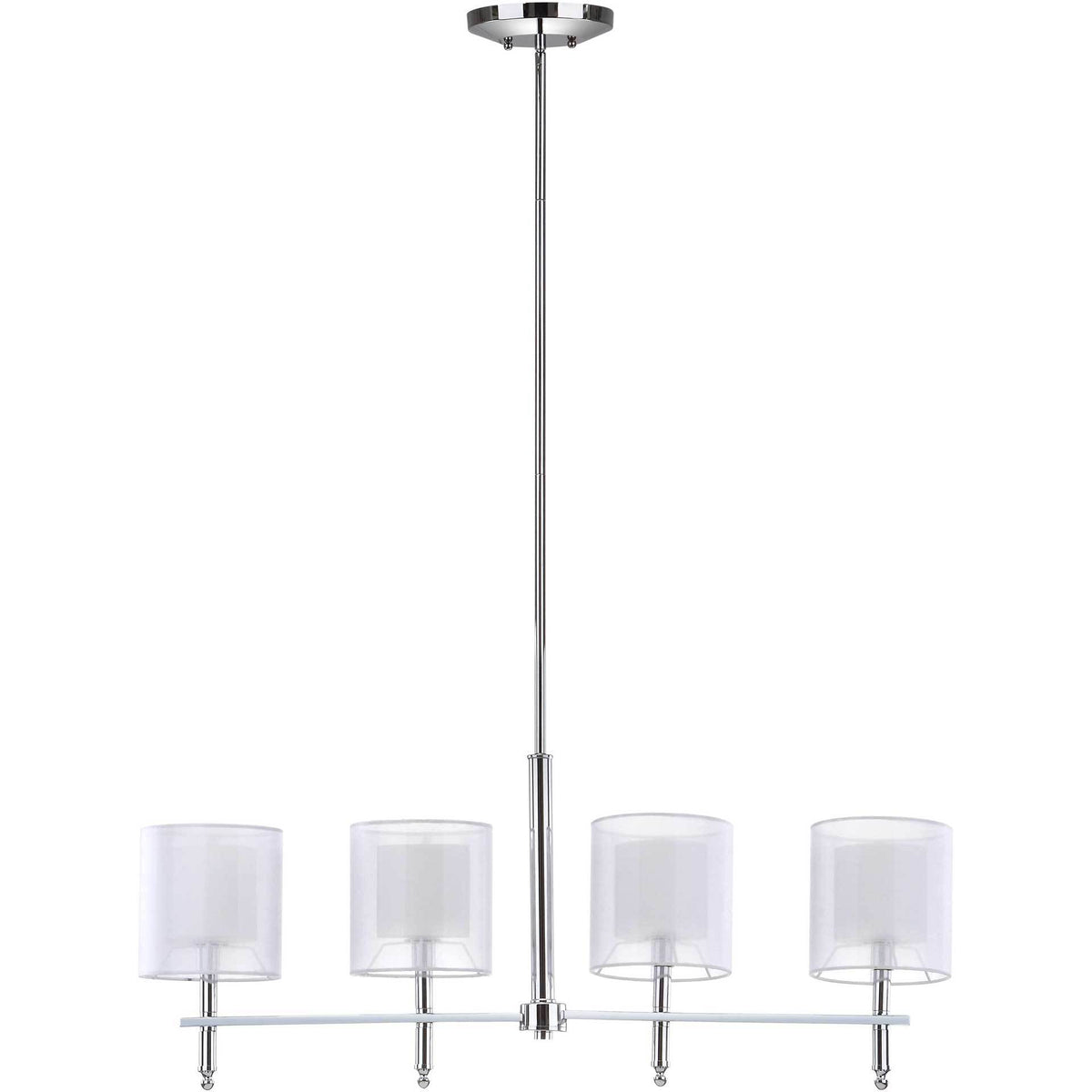 Aubrey Chrome Adjustable Island Pendant