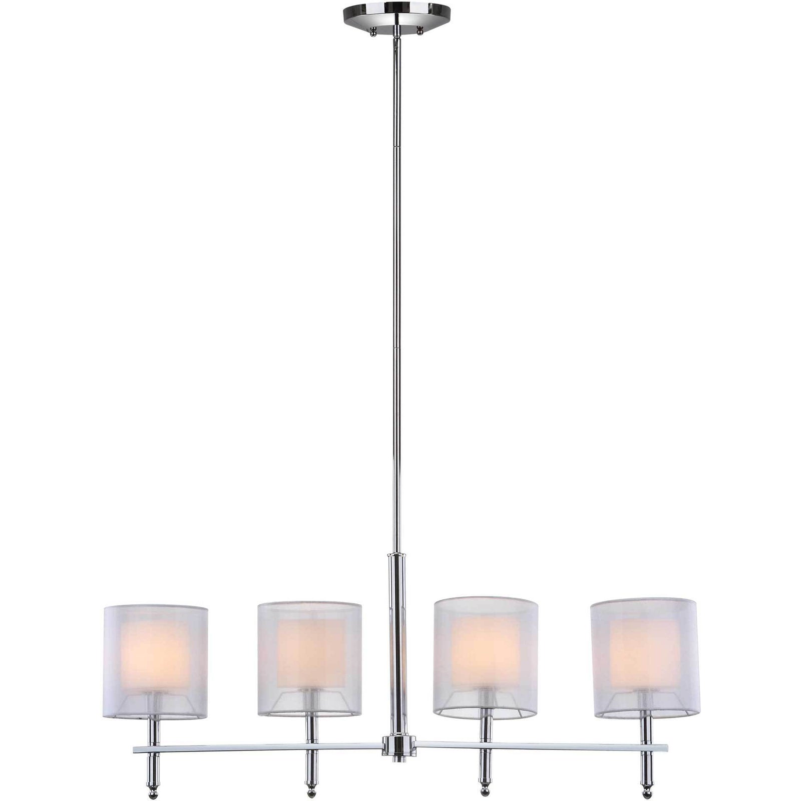 Aubrey Chrome Adjustable Island Pendant