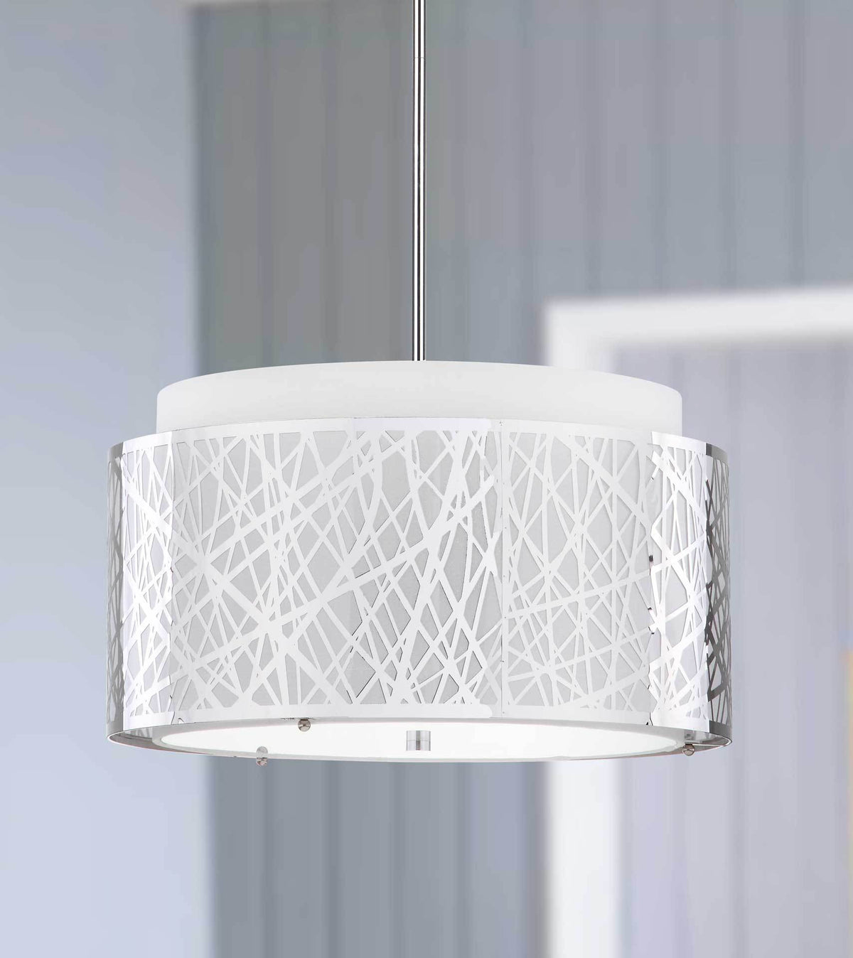 Trevor Chrome Adjustable Pendant