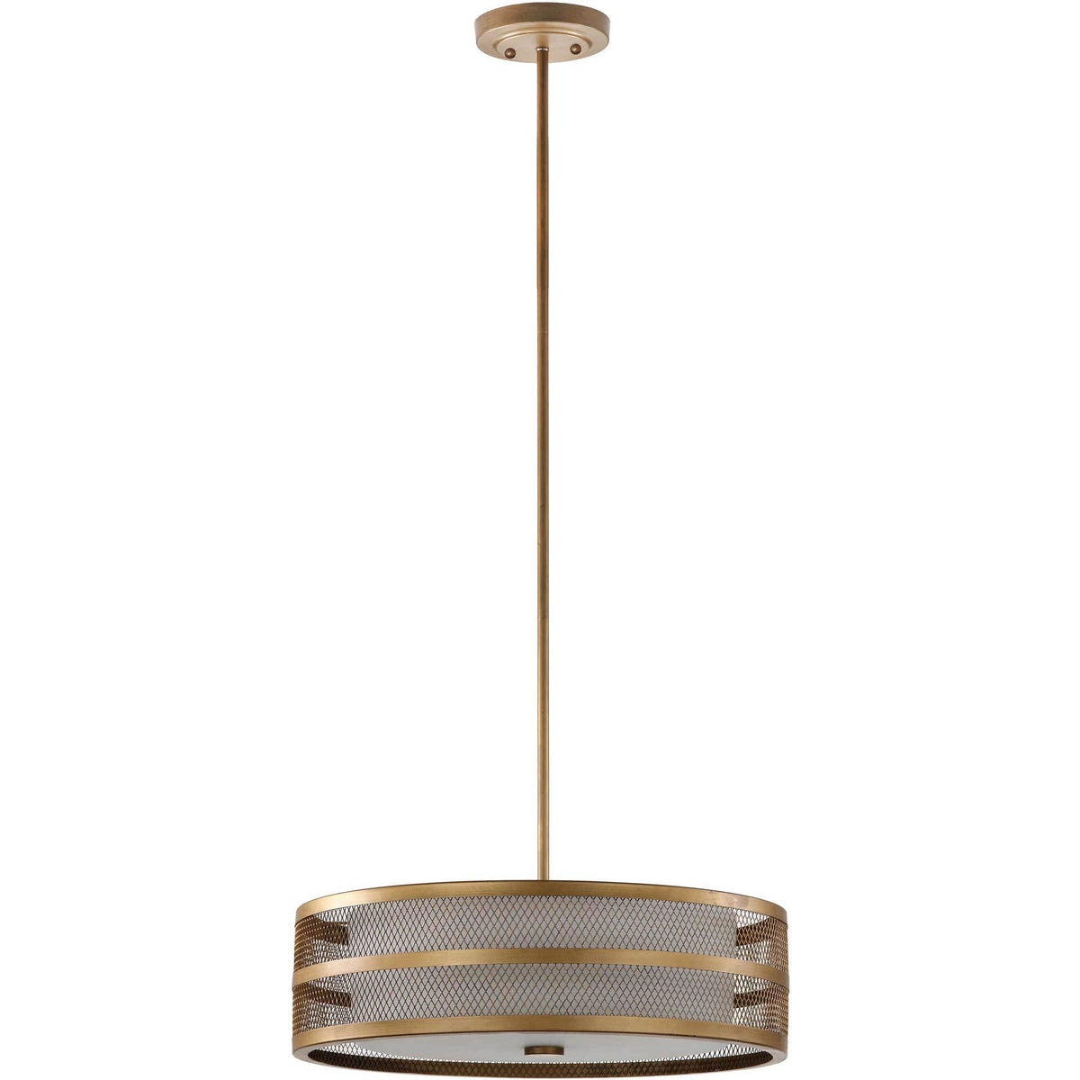 Grant Veil Antique Gold Adjustable Pendant