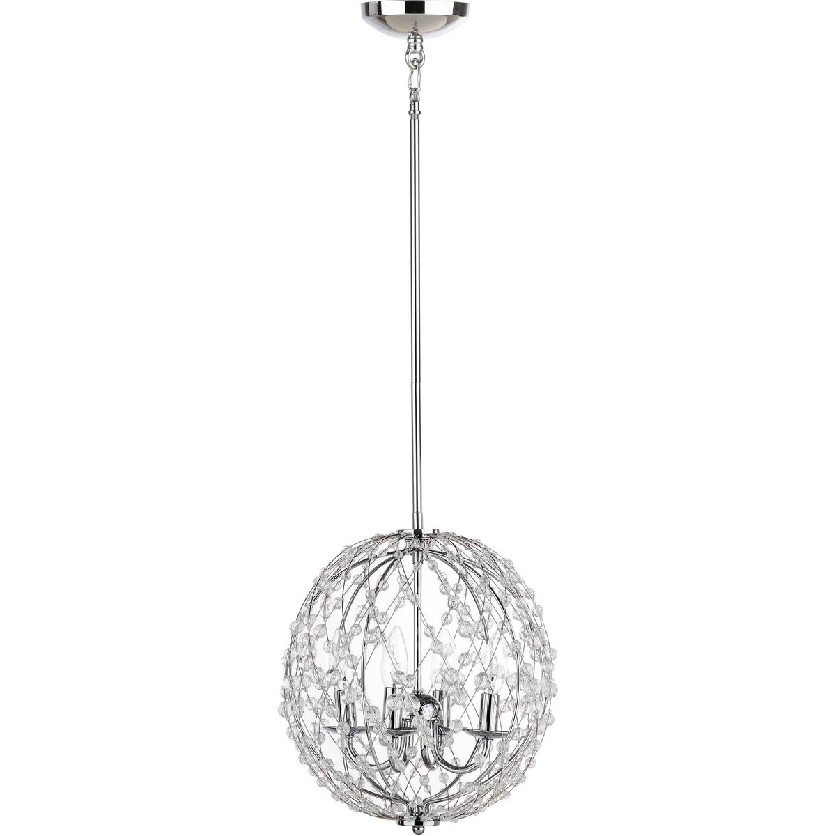 Will Chrome Beaded Adjustable Pendant