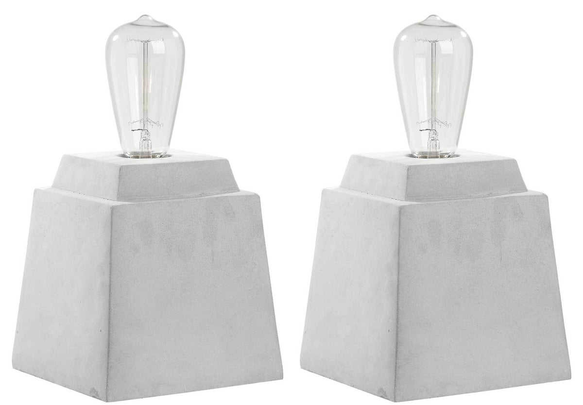 Ophelia Concrete Table Lamp Gray (Set of 2)
