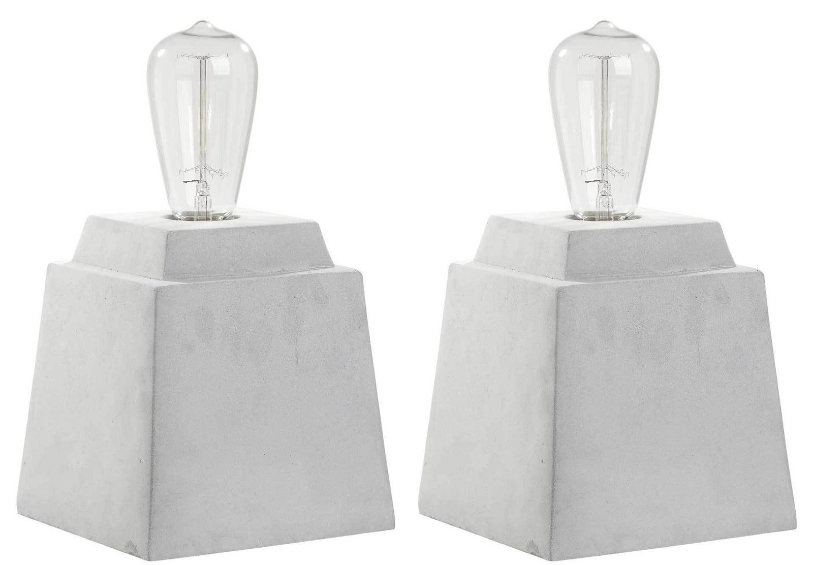 Ophelia Concrete Table Lamp Gray (Set of 2)