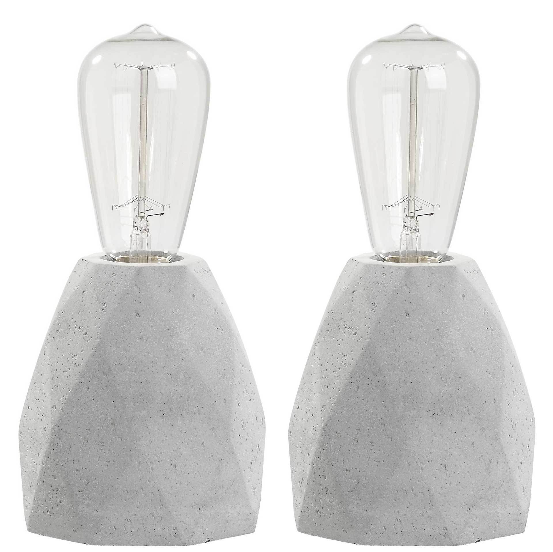 Aria Concrete Table Lamp Gray (Set of 2)