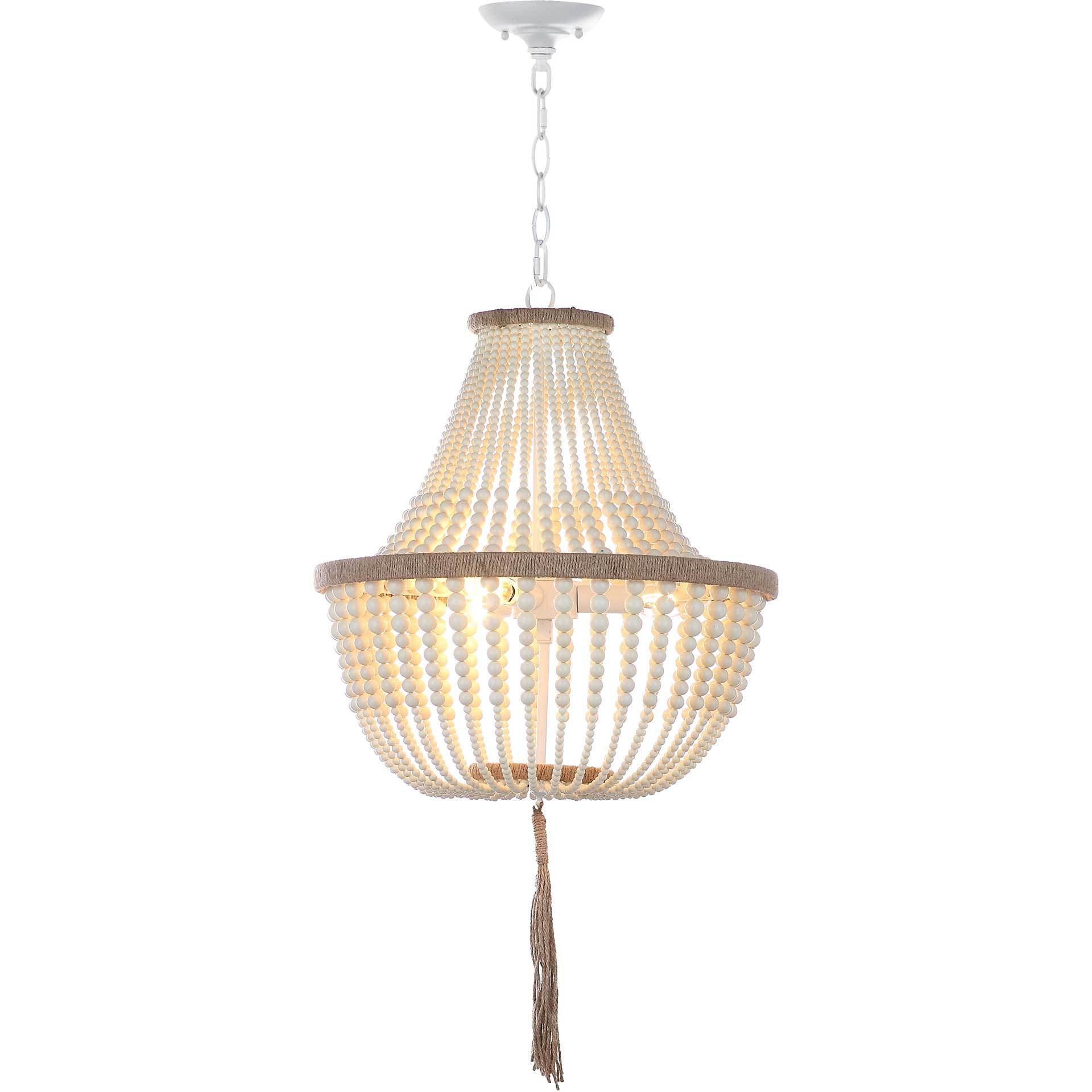 Luciana Kristi Cream Beaded Pendant