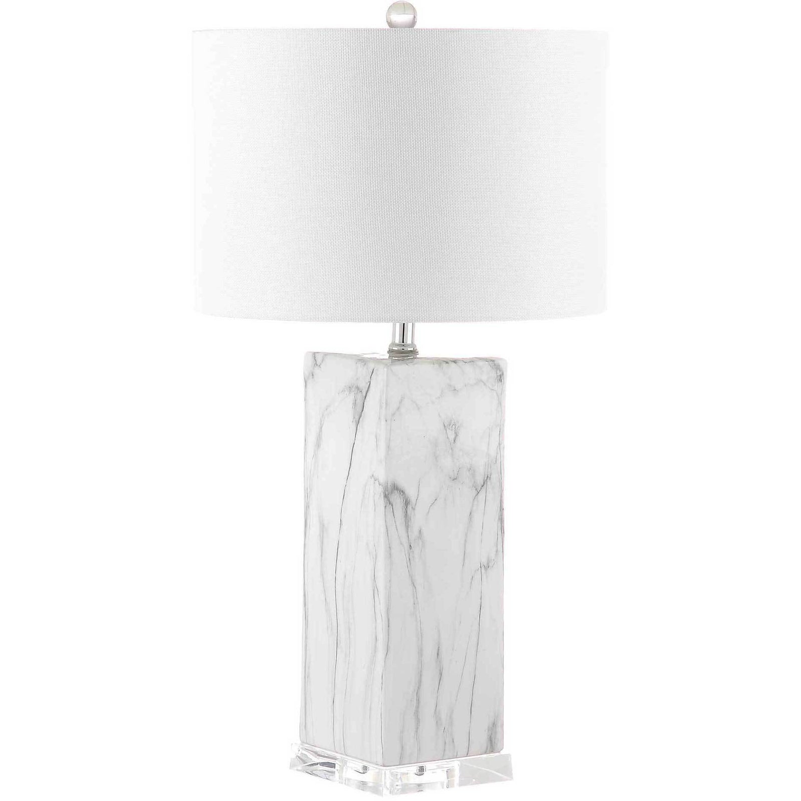 Oliver Table Lamp Black/White Marble (Set of 2)