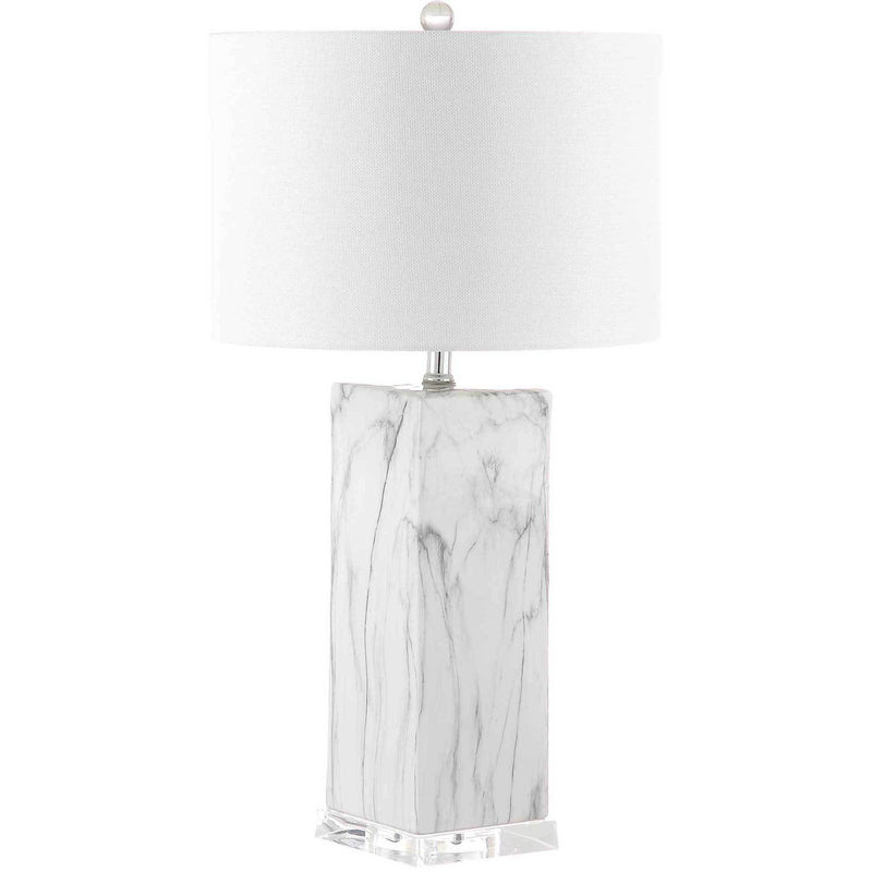 Oliver Table Lamp Black/White Marble (Set of 2)