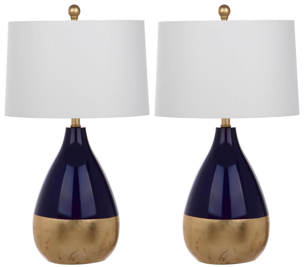 Kiara Table Lamp Navy/Gold (Set of 2)