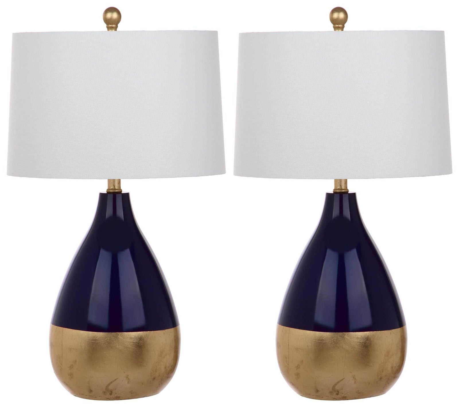 Kiara Table Lamp Navy/Gold (Set of 2)