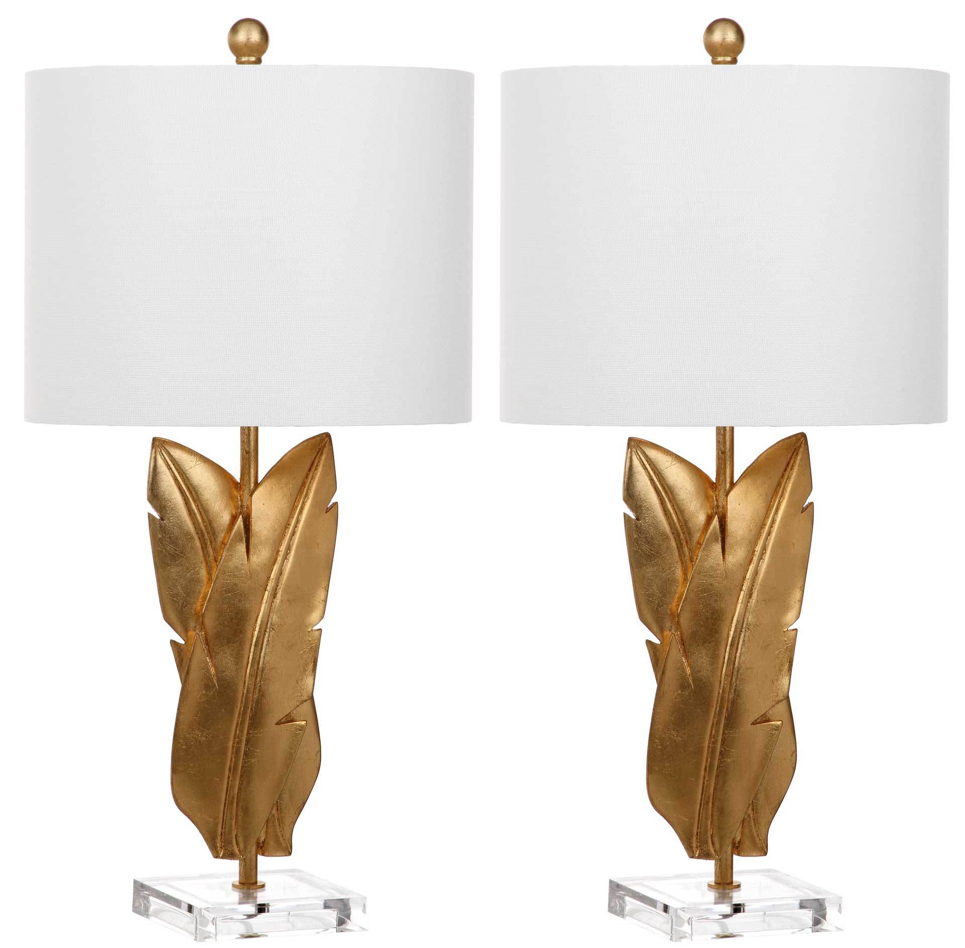 Aerys Wings Table Lamp Gold (Set of 2)