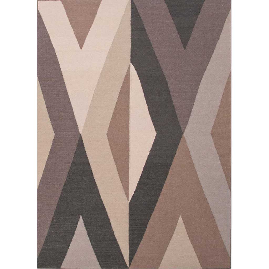 En Casa Bridges Dark Ivory/Black Ink Area Rug