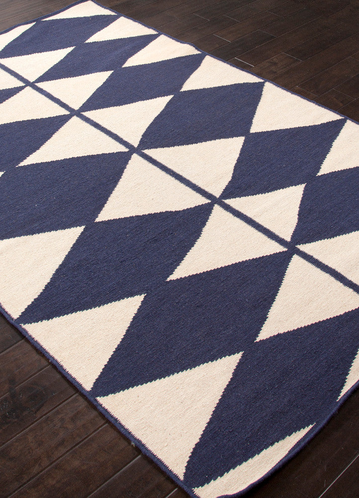 En Casa Harlequin Antique White/Deep Navy Area Rug