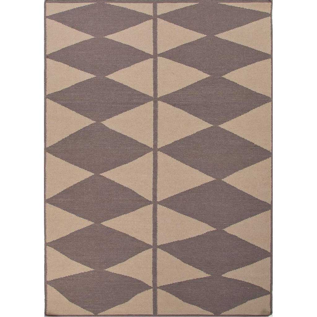 En Casa Harlequin Silver Gray/Liquorice Area Rug