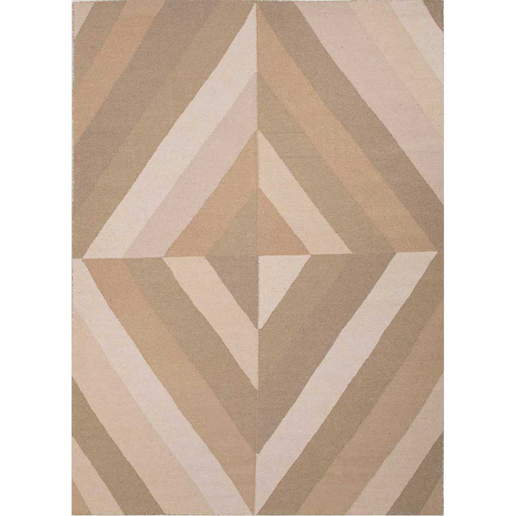 En Casa Tunnel Sand/White Area Rug