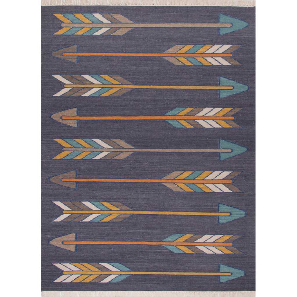 En Casa Sawyer Dark Gray/Yellow Area Rug