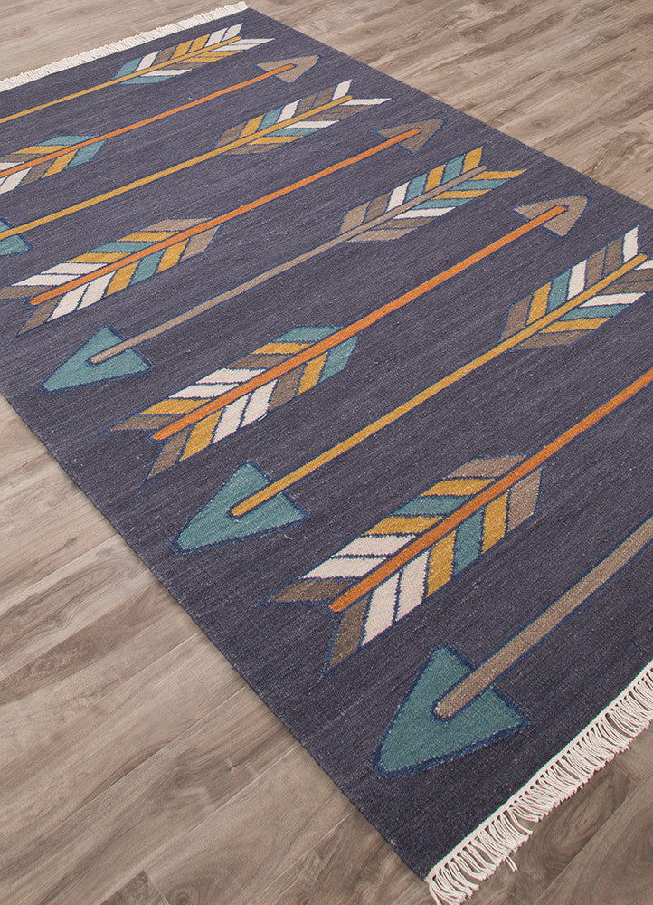 En Casa Sawyer Dark Gray/Yellow Area Rug