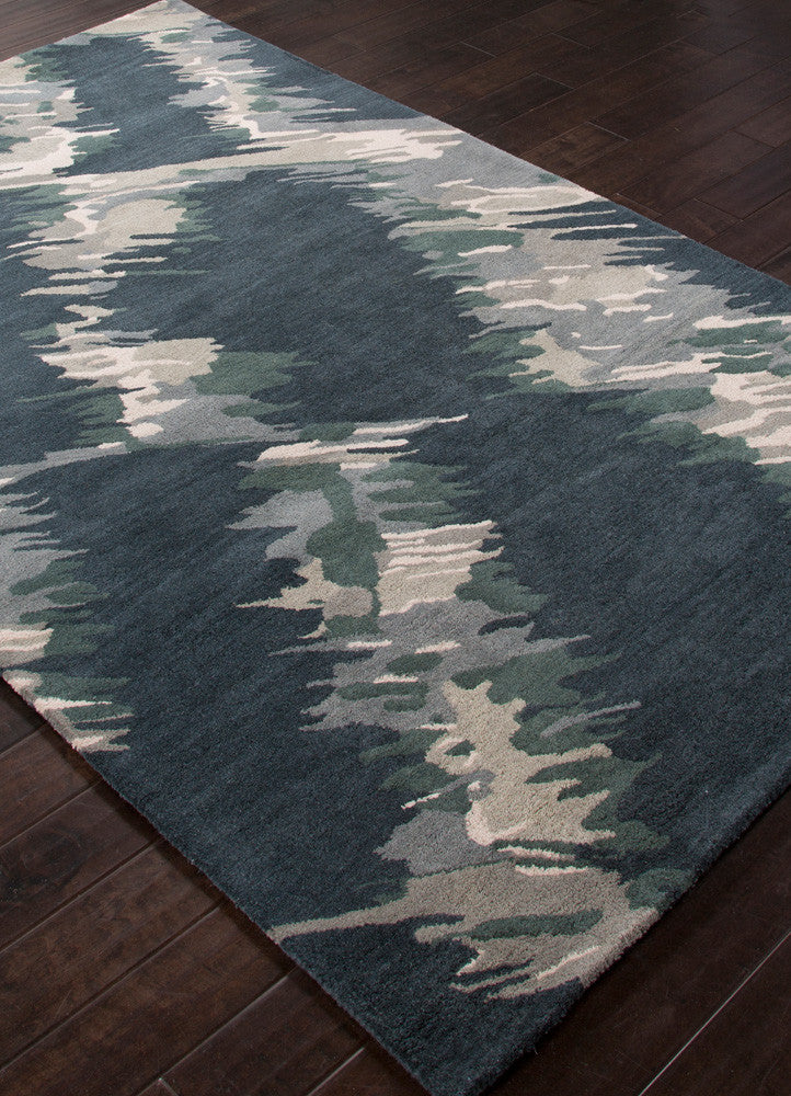 En Casa Waves Indigo/Antique White Area Rug