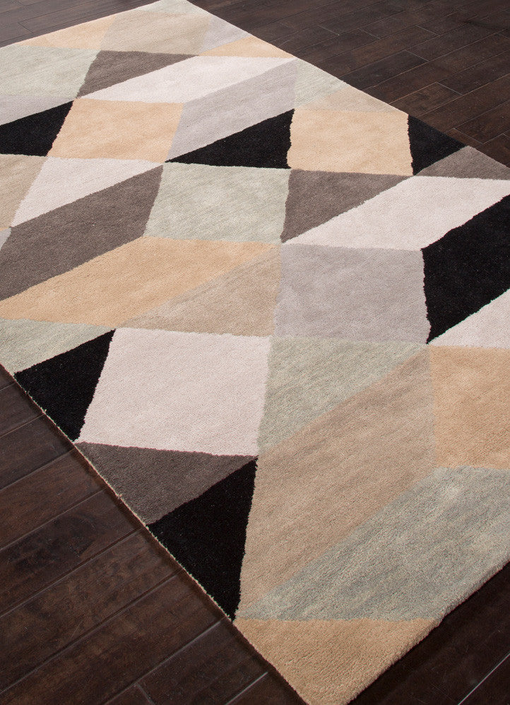 En Casa Ojo Beige/Ebony Area Rug