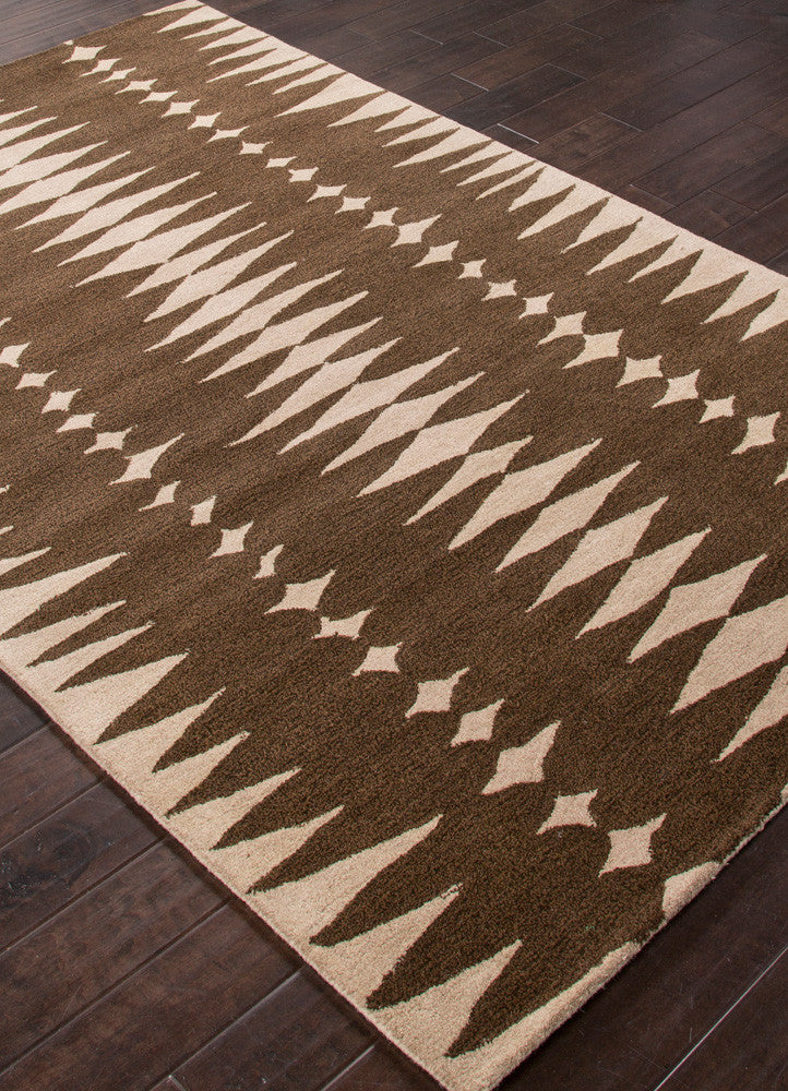 En Casa Tear Drops Java/Linen Area Rug