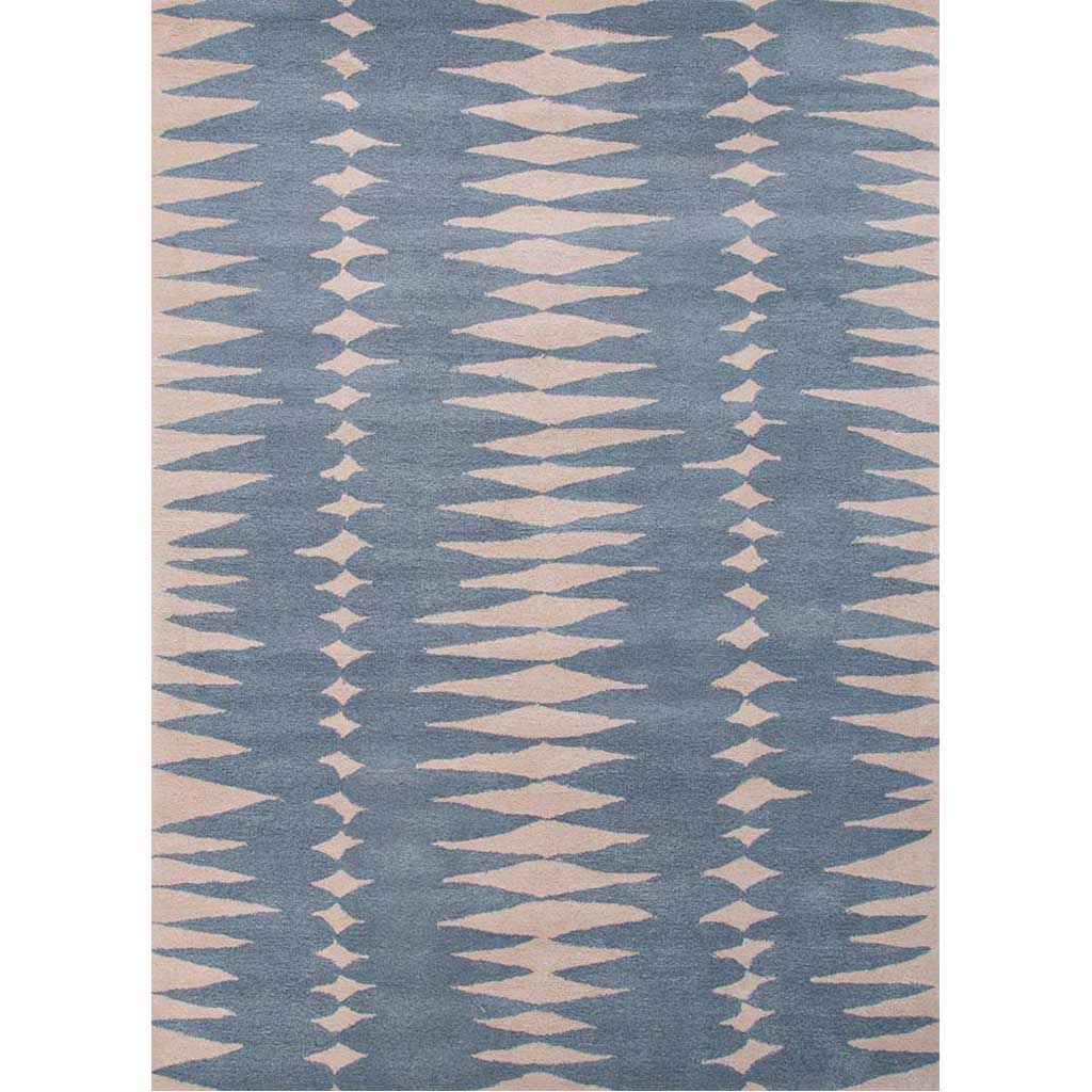 En Casa Tear Drops Milky Blue/Dark Ivory Area Rug