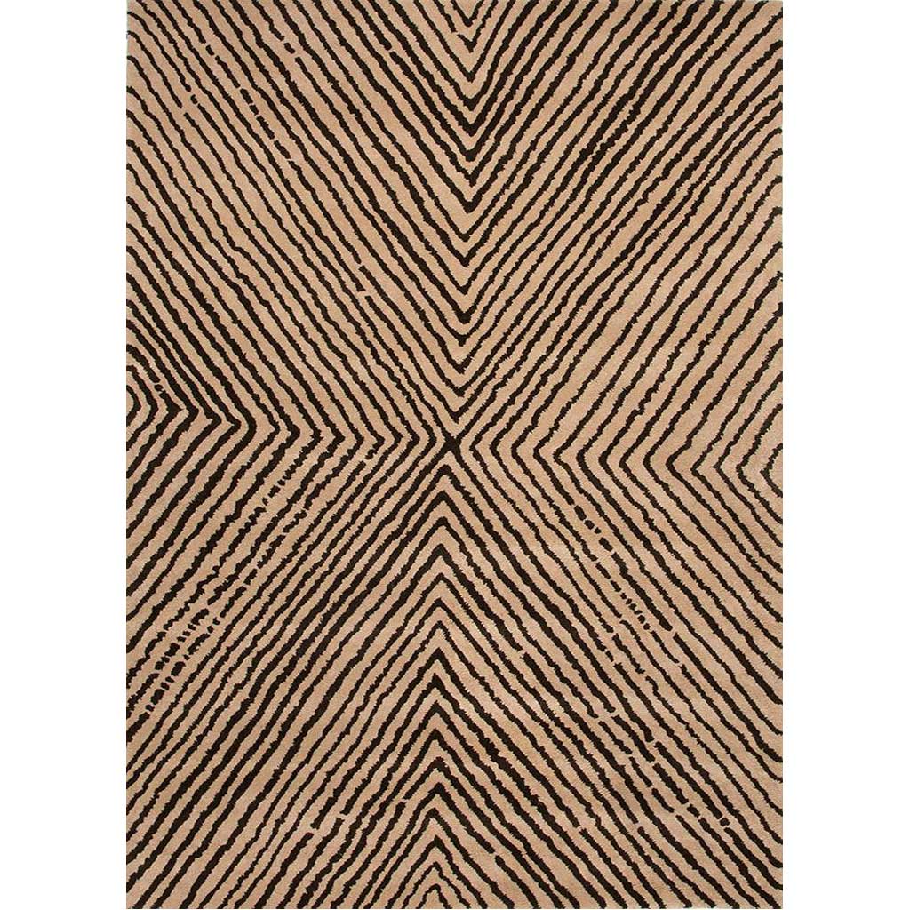 En Casa Concentric Sand/Deep Charcoal Area Rug