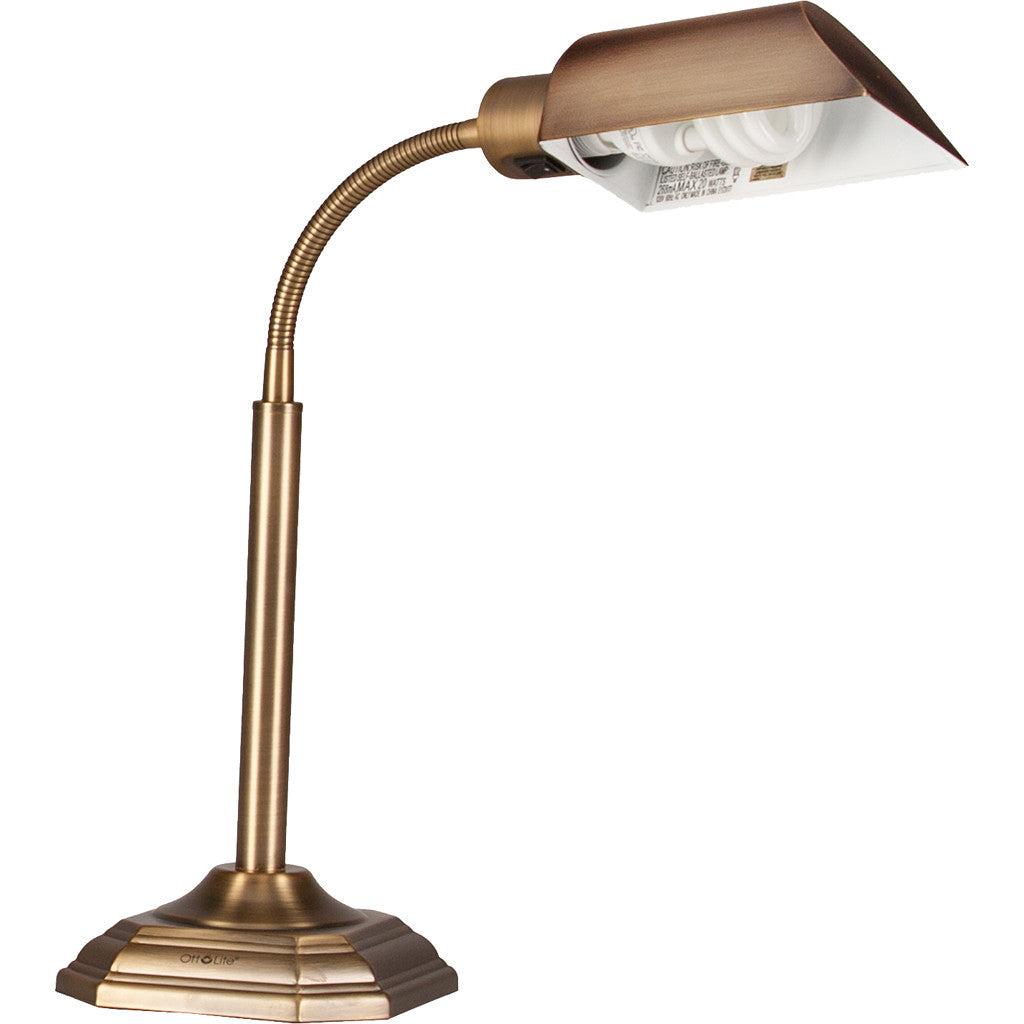 Author Table Lamp Honey Brass