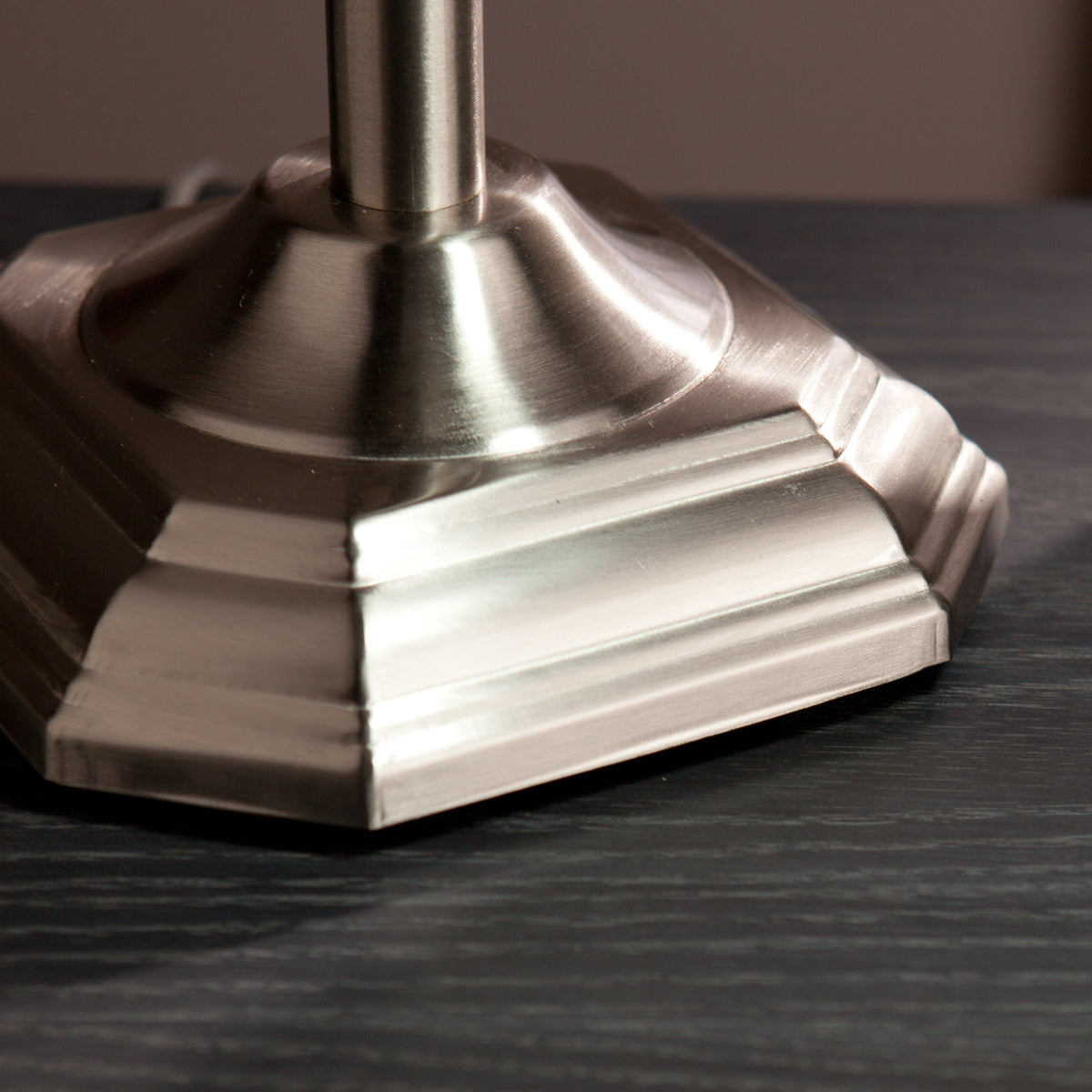 Author Table Lamp Brushed Nickel