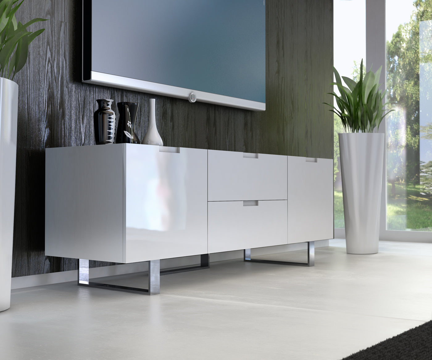 Eldridge Media Cabinet White - Froy.com