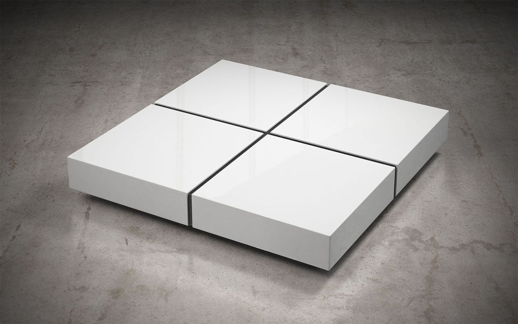 Dean Coffee Table White Lacquer