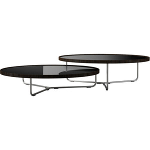 Adelphi Nesting Coffee Tables Black Lacquer